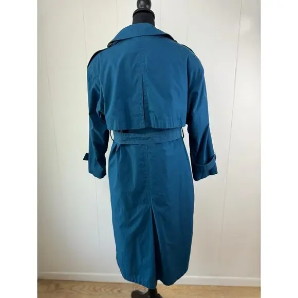 Women's Vintage London Club Trench Coat, Size 6P - Picture 3 of 13